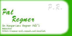 pal regner business card